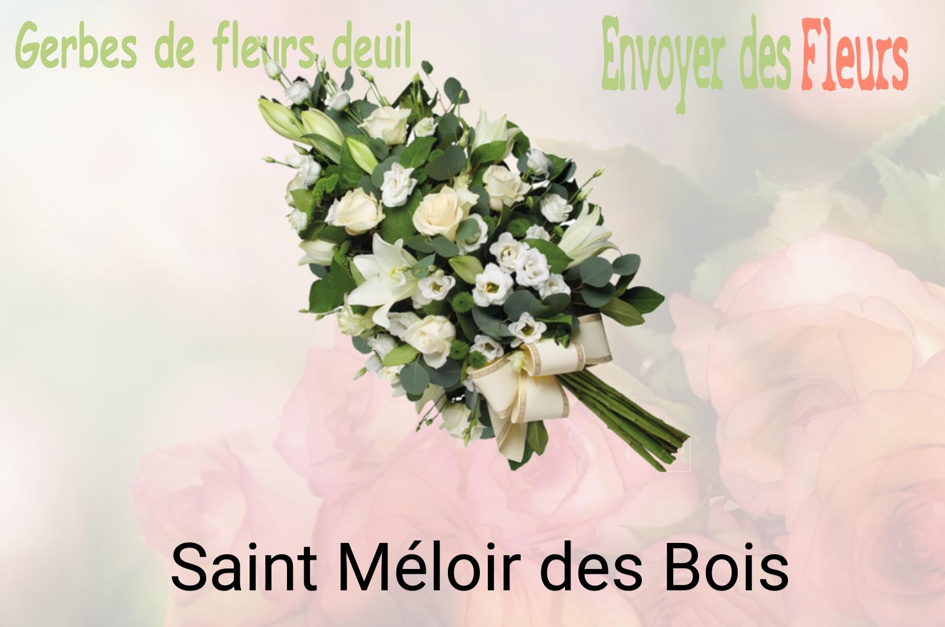 Gerbe de fleurs de deuil livrée à Saint-Méloir-des-Bois